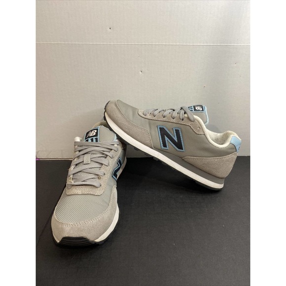 New Balance 411 Classics Woman's Athletic Shoe Suede Size 8 WL411AAF Gray/Blue - Picture 1 of 12